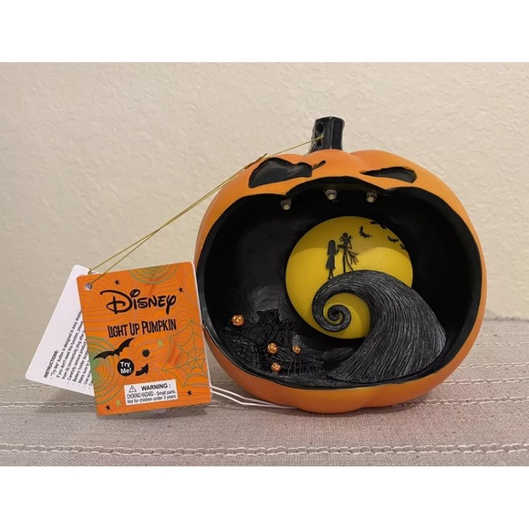 Disney Other - BRAND NEW DISNEY'S NIGHTMARE BEFORE CHRISTMAS LED LIGHT UP HALLOWEEN PUMPKIN 7"